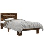 Giroletto Rovere Fumo 75x190 cm in Legno Multistrato e Metallo