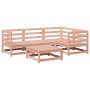 Set Divani da Giardino 5 pz in Legno Massello Abete Douglas