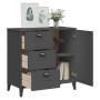 Credenza VIKEN Antracite 80x40x80 cm in Legno Multistrato