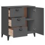 Credenza VIKEN Antracite 80x40x80 cm in Legno Multistrato