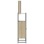 Set Mobili da Bagno 3 pz Rovere Sonoma in Legno Multistrato