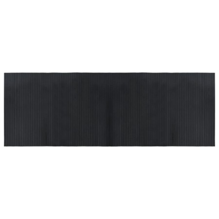 Tappeto Rettangolare Nero 70x200 cm in Bambù