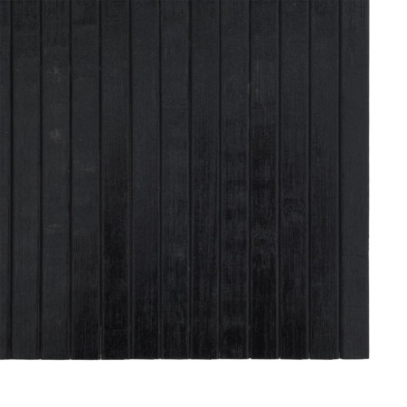 Tappeto Rettangolare Nero 70x200 cm in Bambù