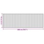 Tappeto Rettangolare Marrone Scuro 70x200 cm in Bambù