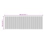 Tappeto Rettangolare Grigio 100x300 cm in Bambù