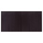 Tappeto Rettangolare Marrone Scuro 100x200 cm in Bambù