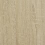 Giroletto Rovere Sonoma 90x200 cm Legno Multistrato e Metallo