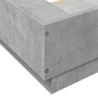 Giroletto Luci LED Grigio Cemento 160x200 cm Legno Multistrato