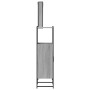 Set Mobili da Bagno 3 pz Grigio Sonoma in Legno Multistrato