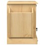 Comodino Corona 45x35x47,5 cm in Legno Massello di Pino