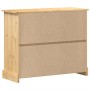 Cassettiera Corona 110x43x91 cm in Legno Massello di Pino
