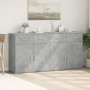 Credenze 2 pz Grigio Cemento 79x38x80 cm in Legno Multistrato