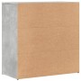 Credenze 2 pz Grigio Cemento 79x38x80 cm in Legno Multistrato