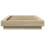 Giroletto con Luci LED Rovere Sonoma 90x200cm Legno Multistrato
