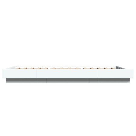 Giroletto con Luci LED Bianco 75x190 cm in Legno Multistrato