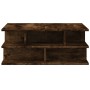 Tavolino da Salotto Rovere Fumo 70x70x29 cm Legno Multistrato