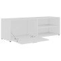 Mobile Porta TV Bianco 120x34x37 cm in Legno Multistrato