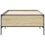 Giroletto Rovere Sonoma 90x190cm in Legno Multistrato e Metallo