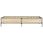Giroletto Rovere Sonoma 90x190cm in Legno Multistrato e Metallo