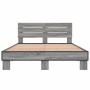 Giroletto Grigio Sonoma 135x190 cm in Legno Multistrato Metallo