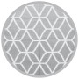 Tappeto da Esterno Grigio Ø120 cm in PP