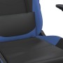 Sedia da Gaming Nera e Blu in Similpelle