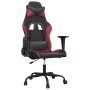 Sedia Gaming Nero e Rosso Vino in Similpelle