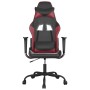 Sedia Gaming Nero e Rosso Vino in Similpelle