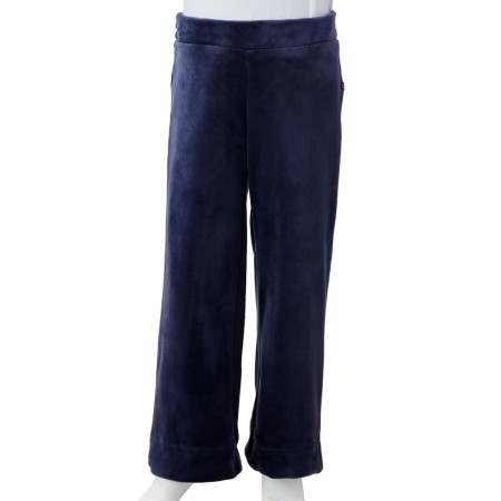 Pantaloni da Bambino in Velluto Blu Scuro 116