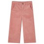 Pantaloni per Bambini in Velluto a Coste Rosa Antico 116