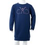 Abito in Felpa da Bambina Blu Marino 116