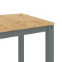 Tavolo da Pranzo Panama Grigio 160x80x75 cm Legno Massello Pino