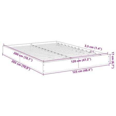 Giroletto Bianco 120x200 cm in Legno Multistrato