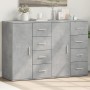 Credenze 2 pz Grigio Cemento 59x39x80 cm in Legno Multistrato