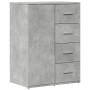 Credenze 2 pz Grigio Cemento 59x39x80 cm in Legno Multistrato