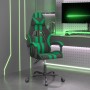 Sedia da Gaming Nera e Verde in Similpelle