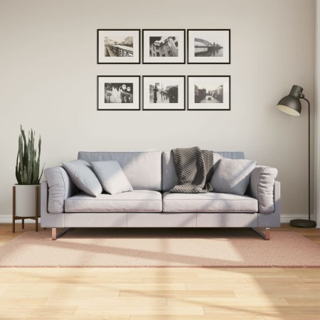 Tappeto a Pelo Corto HUARTE Morbido e Lavabile Rosato 100x200cm