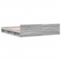 Giroletto Cassetti Grigio Sonoma 180x200 cm Legno Multistrato