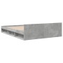 Giroletto Cassetti Grigio Cemento 140x200 cm Legno Multistrato