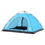 Tenda da Campeggio 5 Persone Blu a Rilascio Rapido