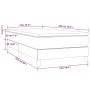 Giroletto a Molle con Materasso Blu 100x200 cm in Tessuto