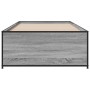 Giroletto Grigio Sonoma 100x200 cm Legno Multistrato e Metallo