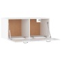 Mobile a Parete Bianco Lucido 80x36,5x35 cm Legno Multistrato