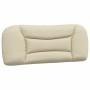 Letto con Materasso Crema 100x200 cm in Tessuto