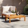 Set Divani da Giardino 2pz con Cuscini Legno Massello di Acacia