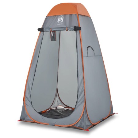 Tenda Privacy Pop-Up Grigio e Arancione Impermeabile