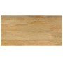 Tavolino da Salotto 100x50x35 cm Legno Massello Mango e Acciaio