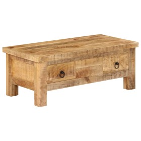 Tavolino da Salotto 90x45x35 cm in Legno Massello di Mango