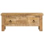 Tavolino da Salotto 90x45x35 cm in Legno Massello di Mango