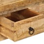 Tavolino da Salotto 90x45x35 cm in Legno Massello di Mango